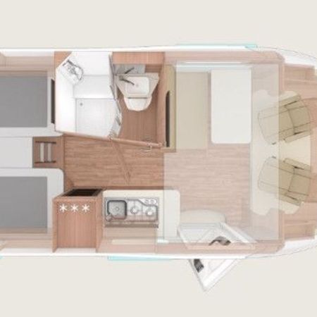 Grundplan eines Wohnmobils