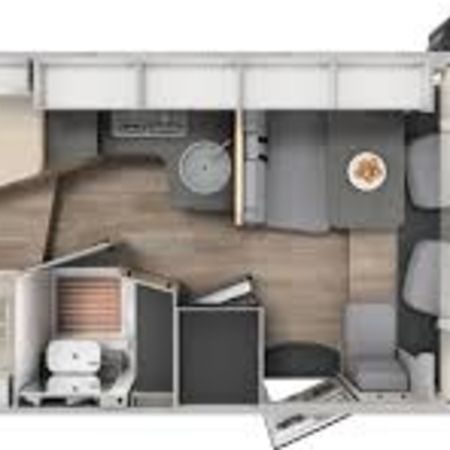 Grundriss eines Wohnmobils