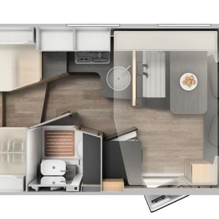 Grundriss eines Wohnmobils